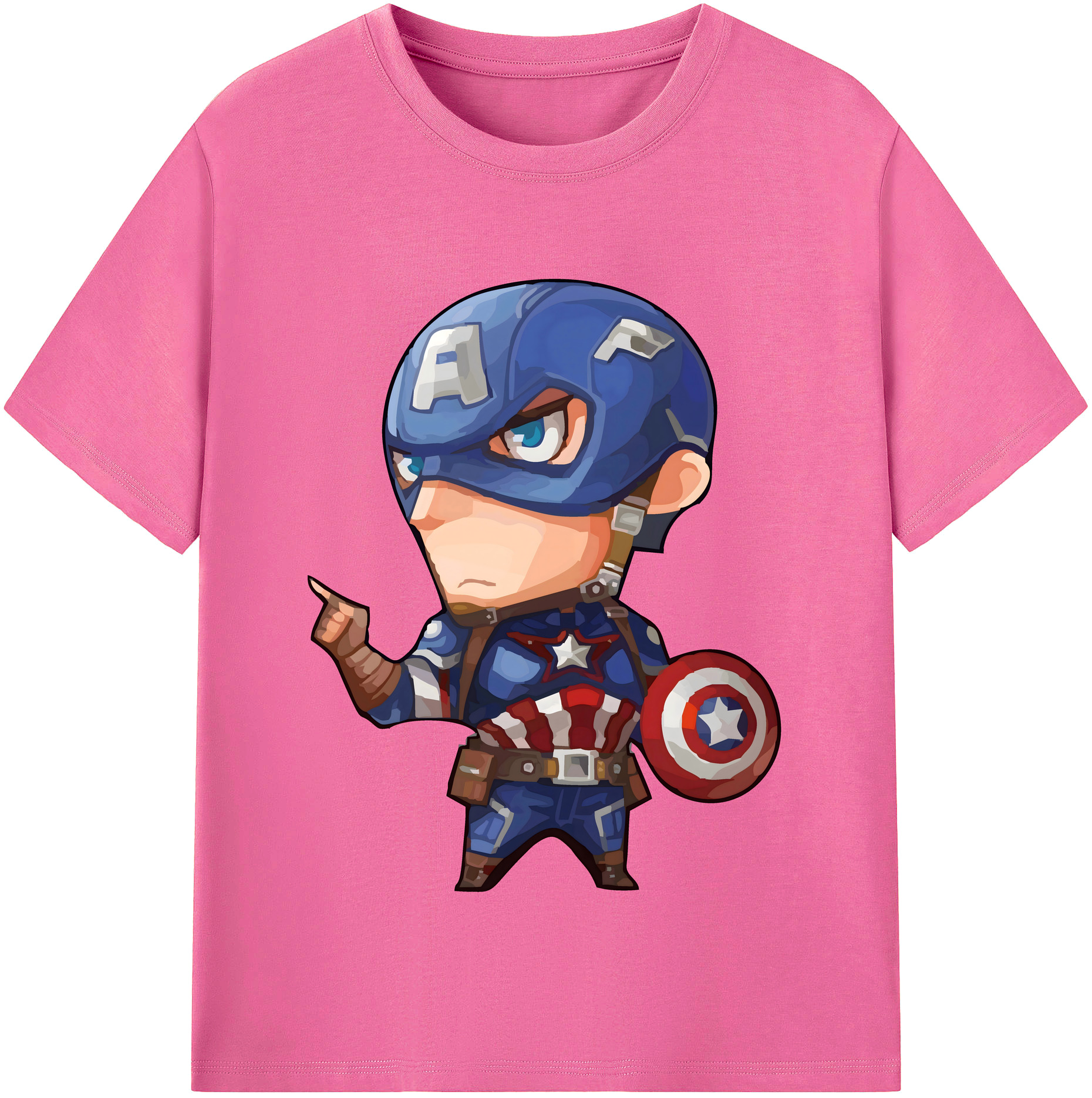（画像用） アベンジャーズ The Avengers レディースカジュアルプリントTシャツ（綿100％）